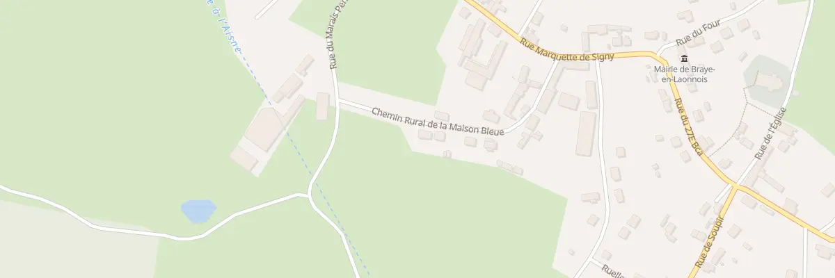 Plan du 13 Cr de la Maison Bleue à Braye-en-Laonnois