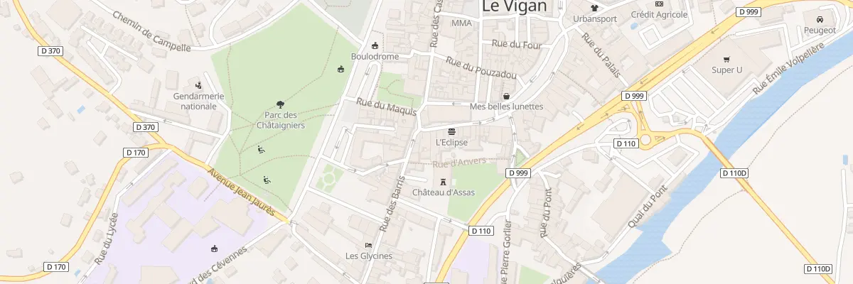 Plan du 23 Rue de l’Horloge au Vigan