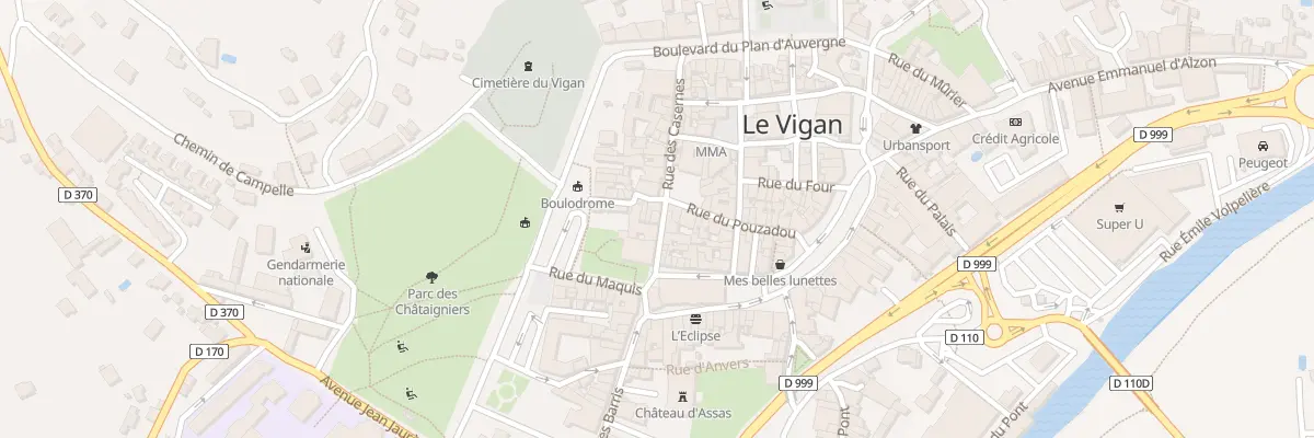 Plan du 4 Rue Haute au Vigan