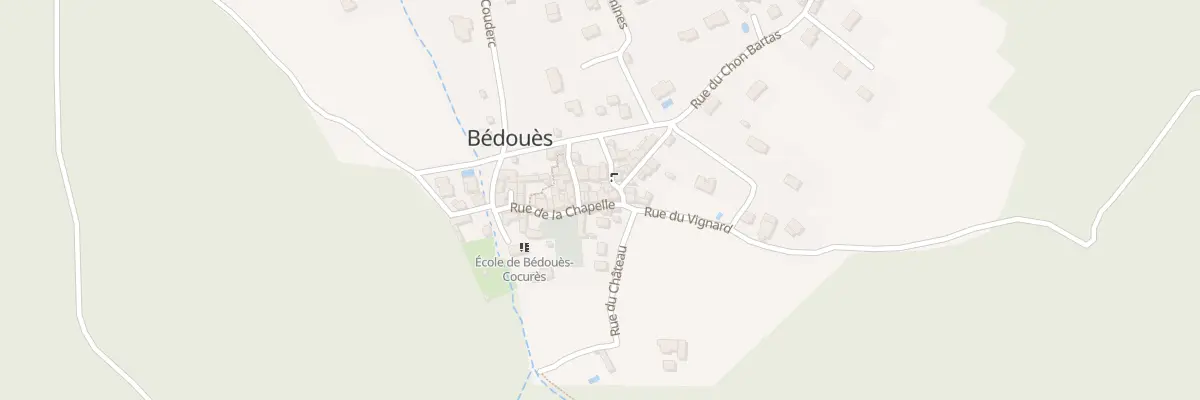 Plan du 5060 Rue de la Chapelle à Bédouès-Cocurès