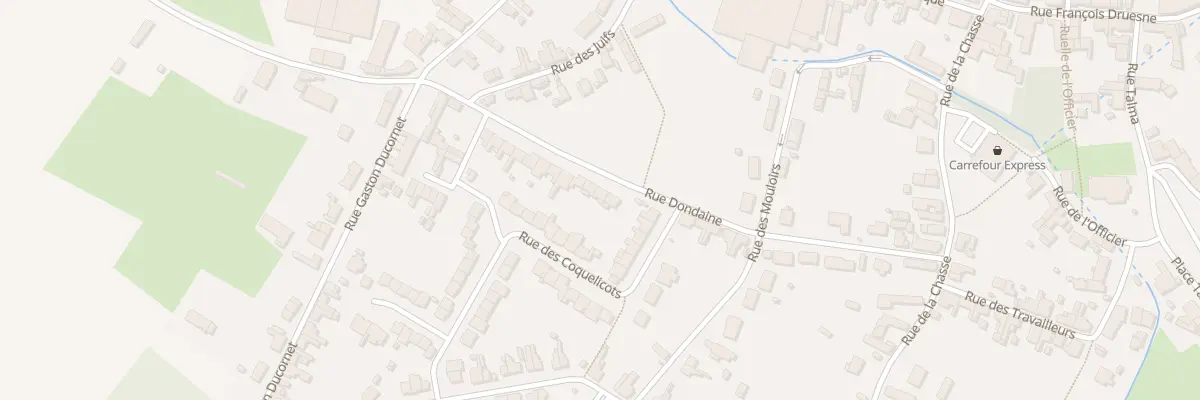 Plan du 17 Rue Dondaine à Poix-du-Nord