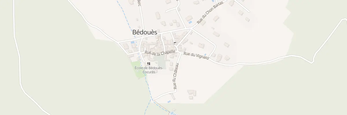 Plan du 5134 Rue du Château à Bédouès-Cocurès