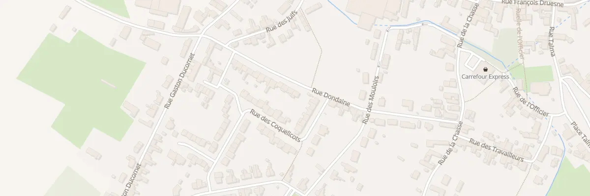 Plan du 15 Rue Dondaine à Poix-du-Nord
