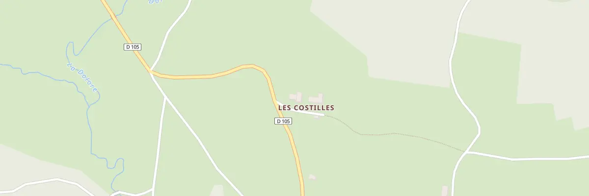 Plan du 5012 Les Costilles à Fournols