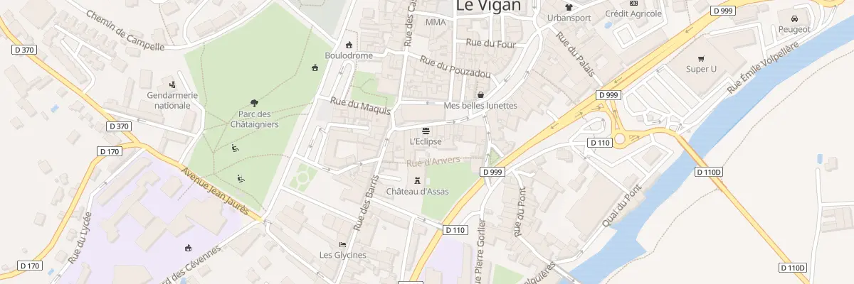 Plan du 15 Rue de l’Horloge au Vigan