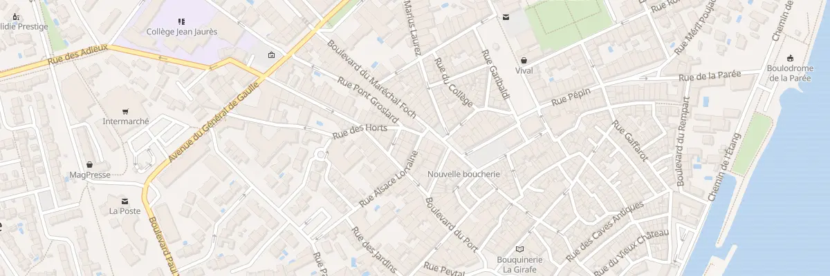 Plan du 2 Rue Alsace Lorraine à Mèze