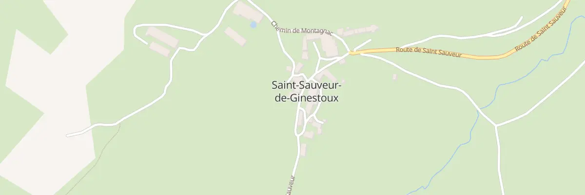 Plan du 5037 St Sauveur Ginestoux Bourg à Saint-Sauveur-de-Ginestoux