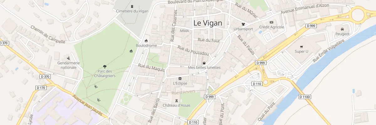 Plan du 4 Rue du Chef Marceau au Vigan