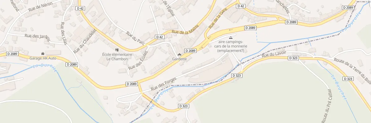 Plan du 22 Rue de la Gare à La Monnerie-le-Montel