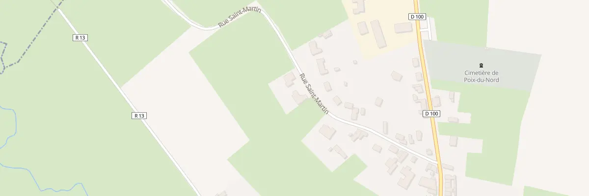 Plan du 27 Rue Saint Martin à Poix-du-Nord