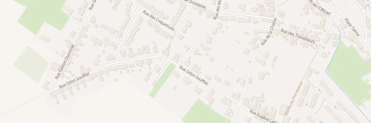 Plan du 16 Rue Odon Soufflet à Poix-du-Nord