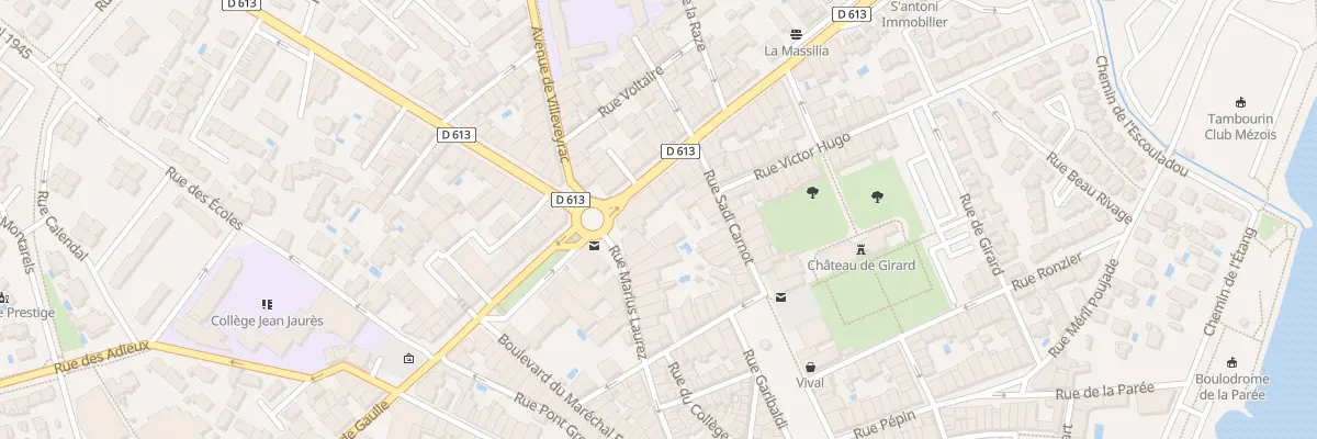 Plan du 9653 Av de Montpellier à Mèze
