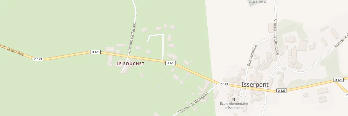 Plan du 20 Rte de la Bruyère à Isserpent