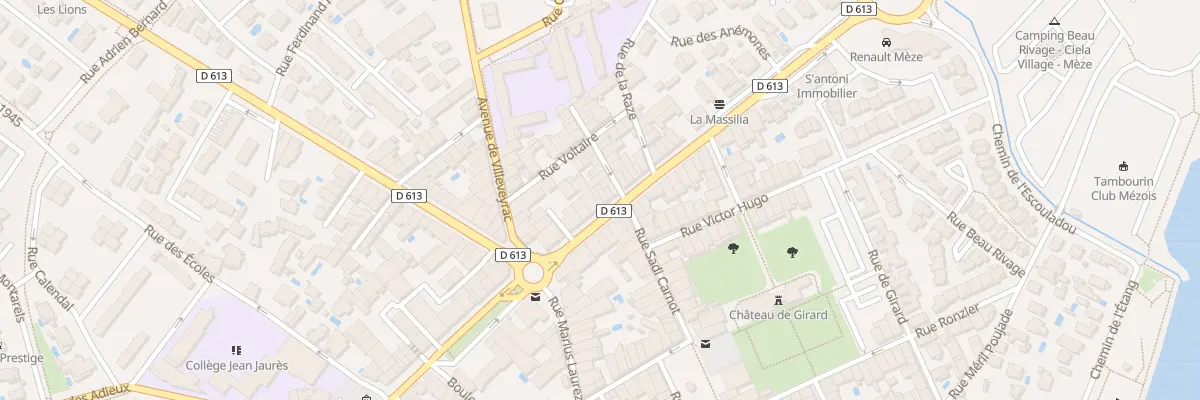 Plan du 7B Av de Montpellier à Mèze