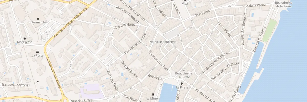 Plan du 15 Bd du Port à Mèze