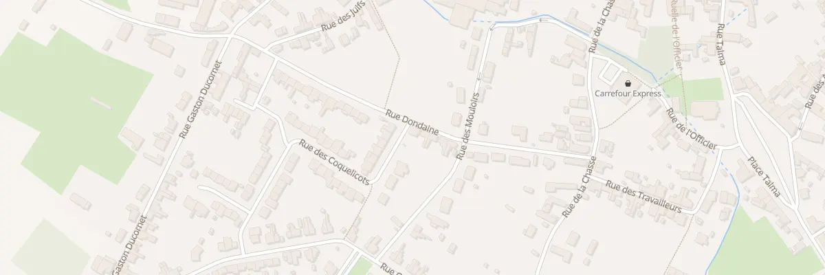 Plan du 13 Rue Dondaine à Poix-du-Nord
