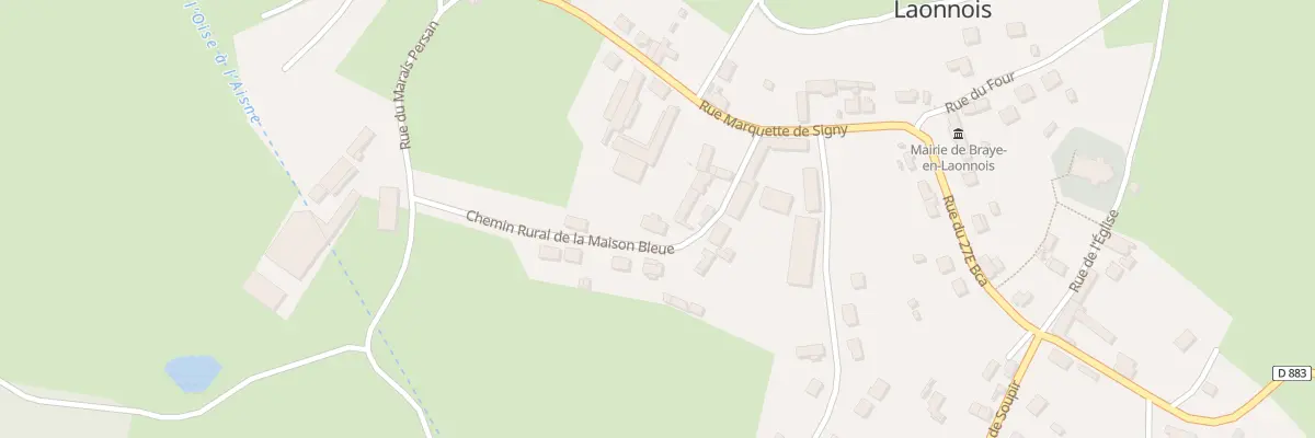 Plan du 2B Cr de la Maison Bleue à Braye-en-Laonnois