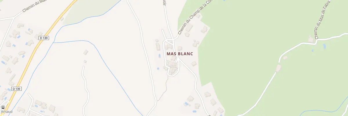 Plan du 5028 Mas de Blanc à Aumelas