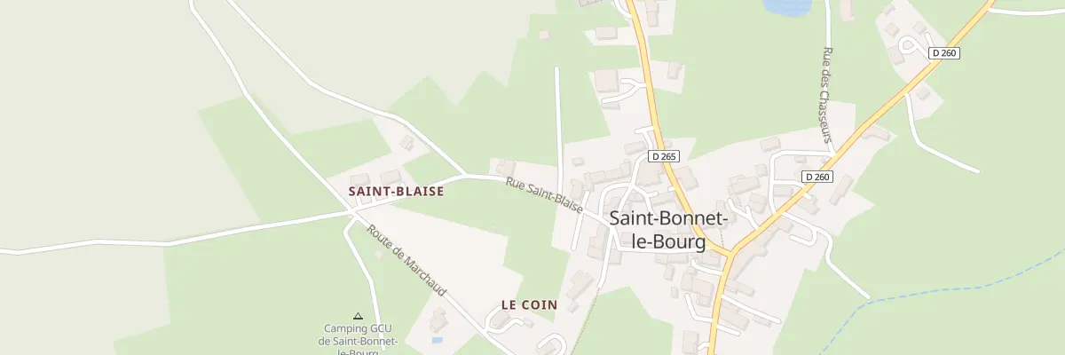 Plan du 5179 Le Coin à Saint-Bonnet-le-Bourg