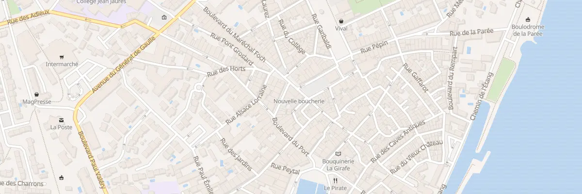 Plan du 1 Bd du Port à Mèze