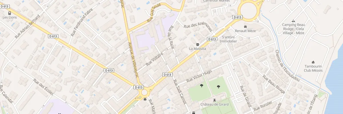 Plan du 6 Rue Bories à Mèze