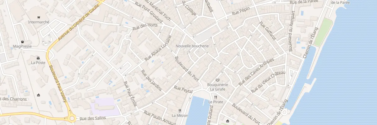 Plan du 21 Bd du Port à Mèze