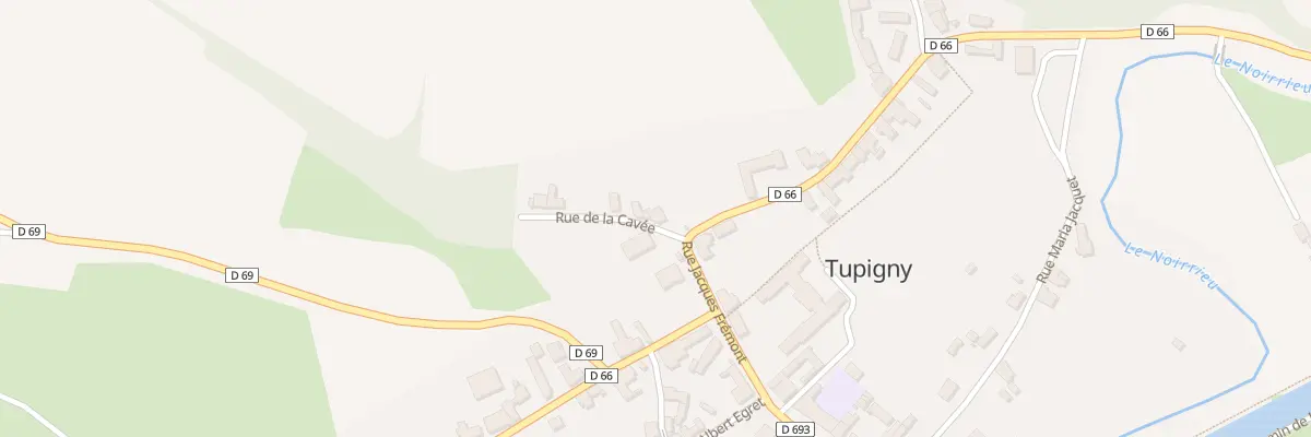 Plan du 2 Rue de la Cavée à Tupigny