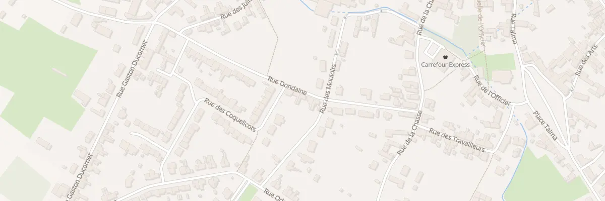 Plan du 9 Rue Dondaine à Poix-du-Nord