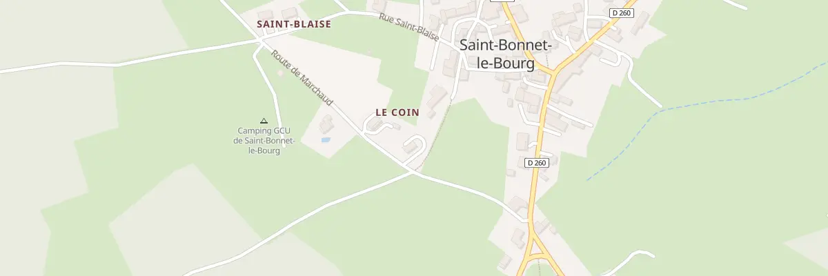 Plan du 5192 Le Coin à Saint-Bonnet-le-Bourg