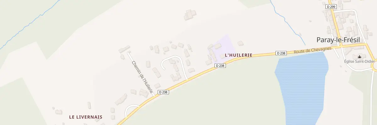 Plan du 2 Lot Notre Dame à Paray-le-Frésil