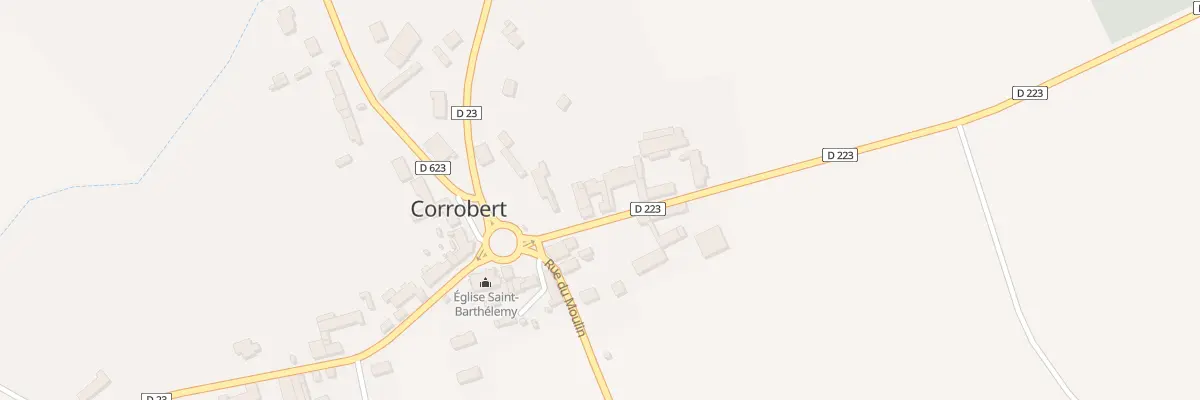 Plan du 7 Rue du Chateau à Corrobert