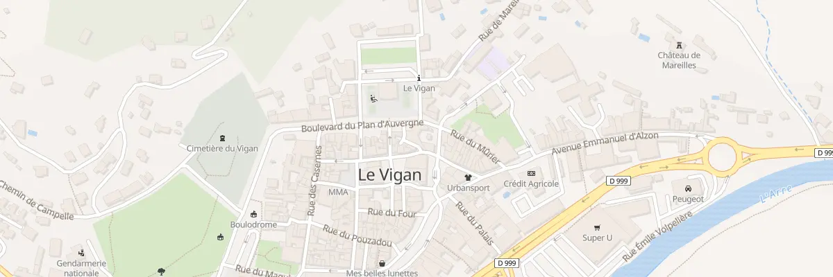 Plan du 4 Rue de la Calade au Vigan