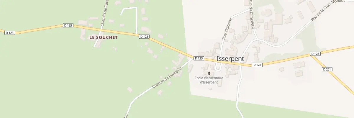 Plan du 4 Che de Beauplan à Isserpent