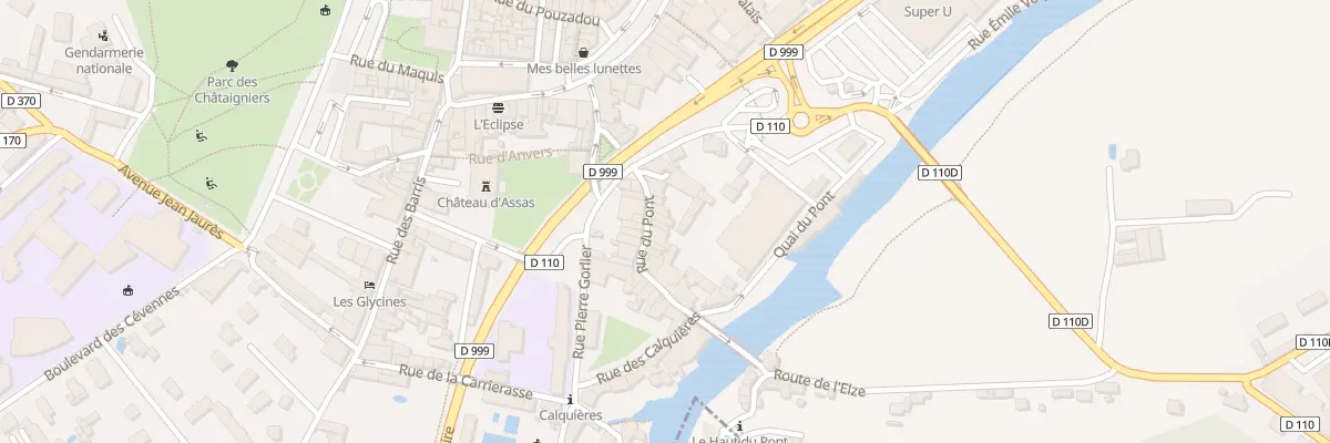 Plan du 7 Rue du Pont au Vigan