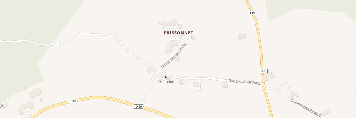Plan du 5126 Frissonnet à Cistrières