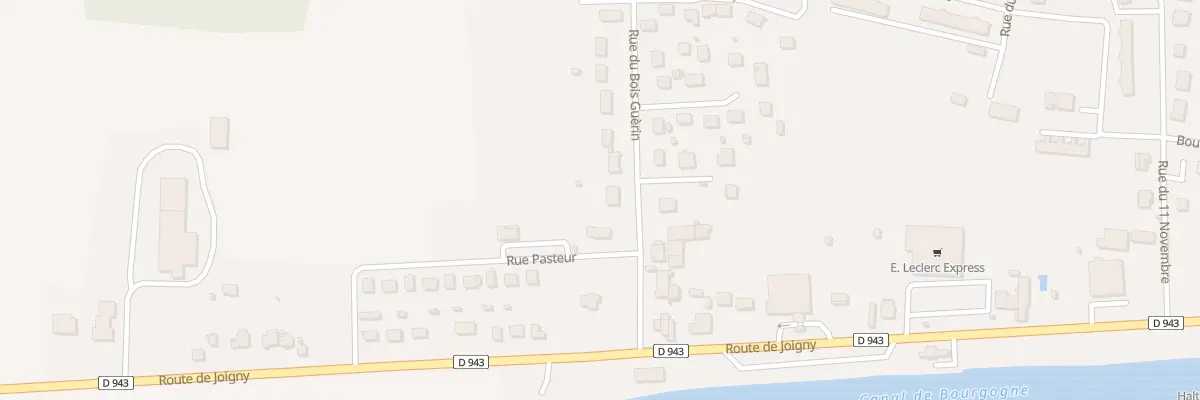 Plan du 2 Rue du Bois Guèrin à Brienon-sur-Armançon