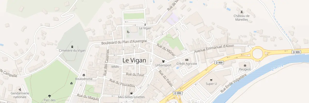 Plan du 5 Rue de la Calade au Vigan