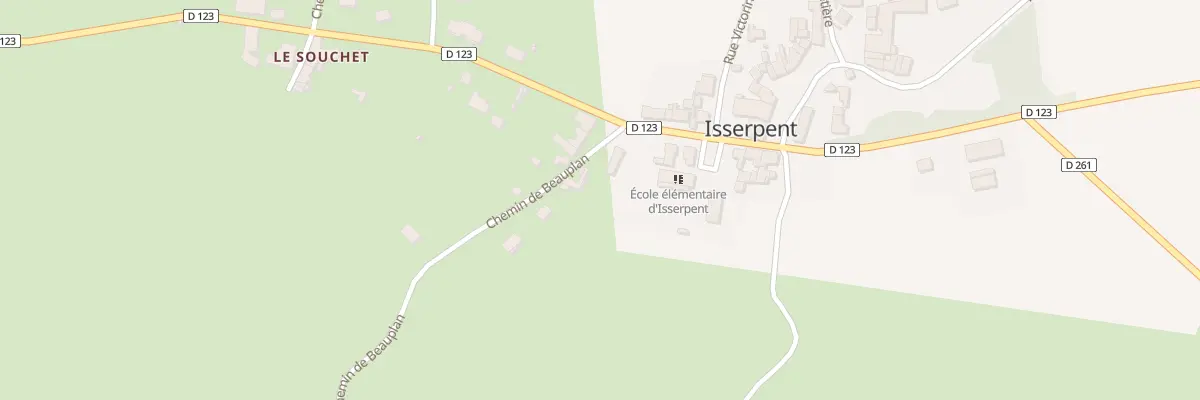 Plan du 5 Che de Beauplan à Isserpent