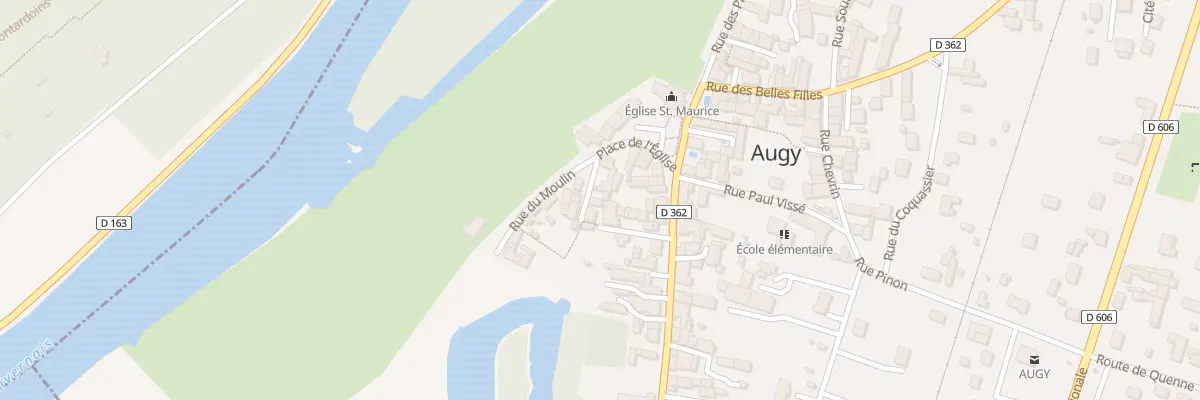 Plan du 4 Imp de la Fontaine à Augy