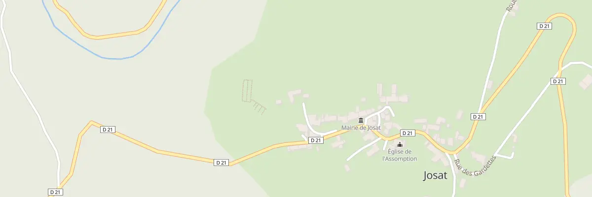Plan du 5000 Le Bourg à Josat