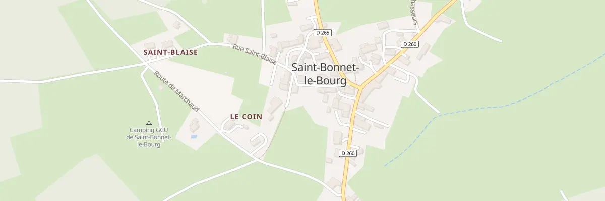 Plan du 5079 Le Bourg à Saint-Bonnet-le-Bourg
