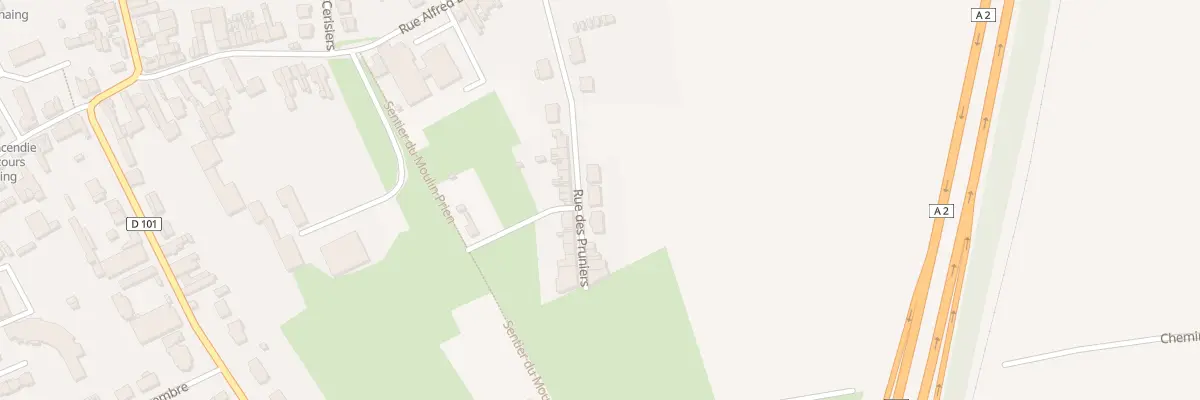 Plan du 28 Rue des Pruniers à Onnaing
