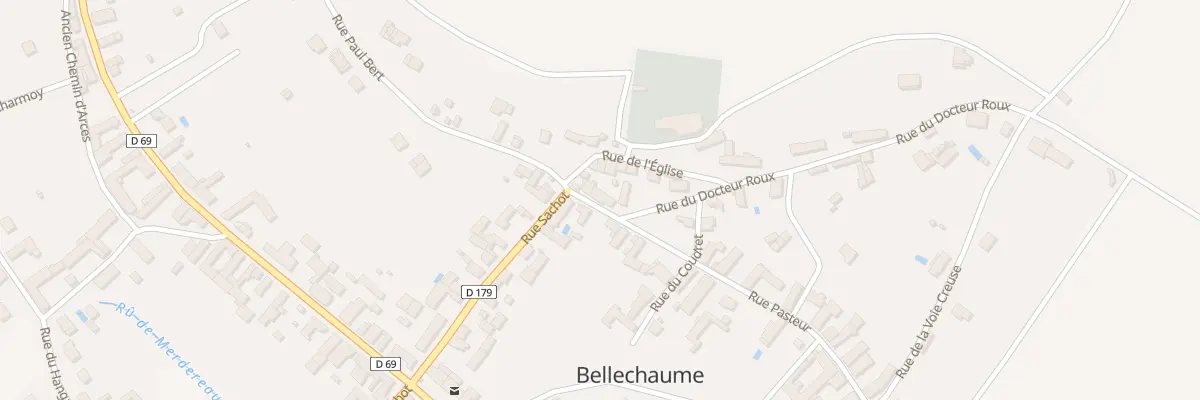 Plan du 2 Rue Pasteur à Bellechaume