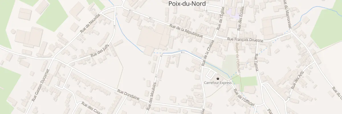 Plan du 15 Rue des Mouloirs à Poix-du-Nord