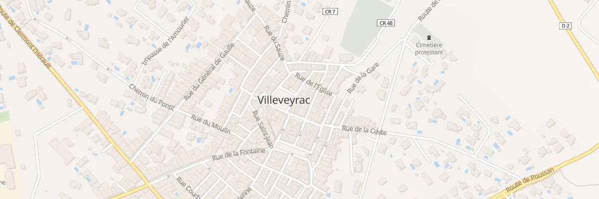 Plan du 10 Rue Traversiere à Villeveyrac