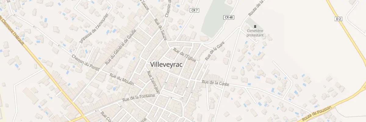 Plan du 9A Rue Grand Rue à Villeveyrac