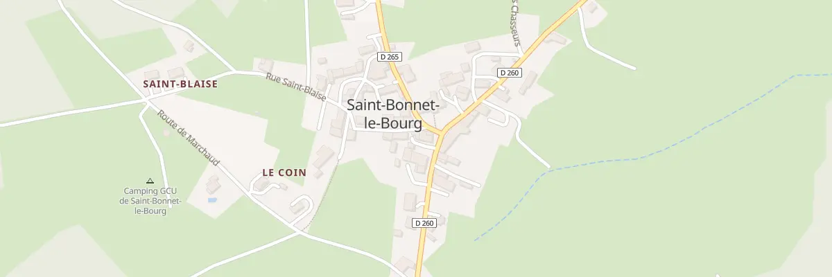 Plan du 5080 Le Bourg à Saint-Bonnet-le-Bourg