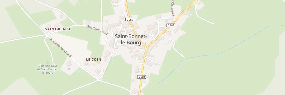 Plan du 5081 Le Bourg à Saint-Bonnet-le-Bourg