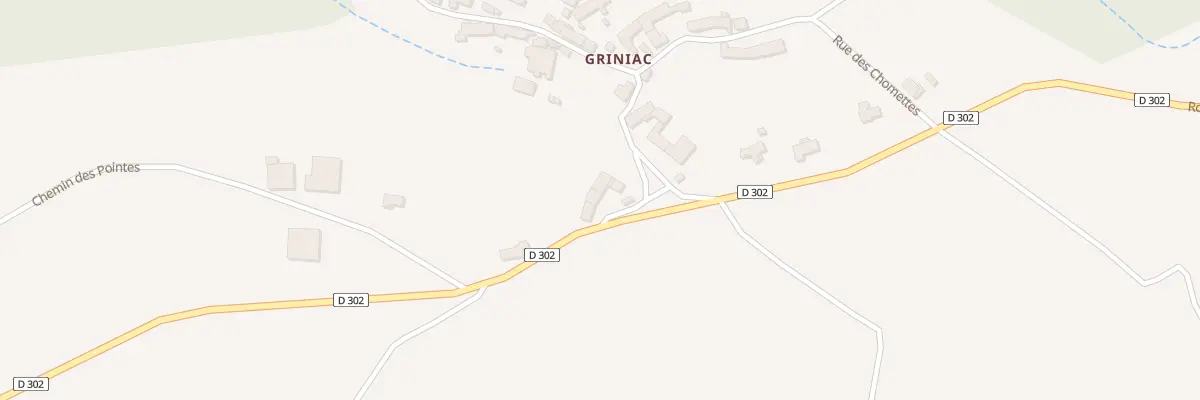 Plan du 5324A Griniac à Siaugues-Sainte-Marie