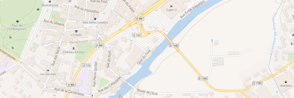 Plan du 1 All des Tilleuls au Vigan
